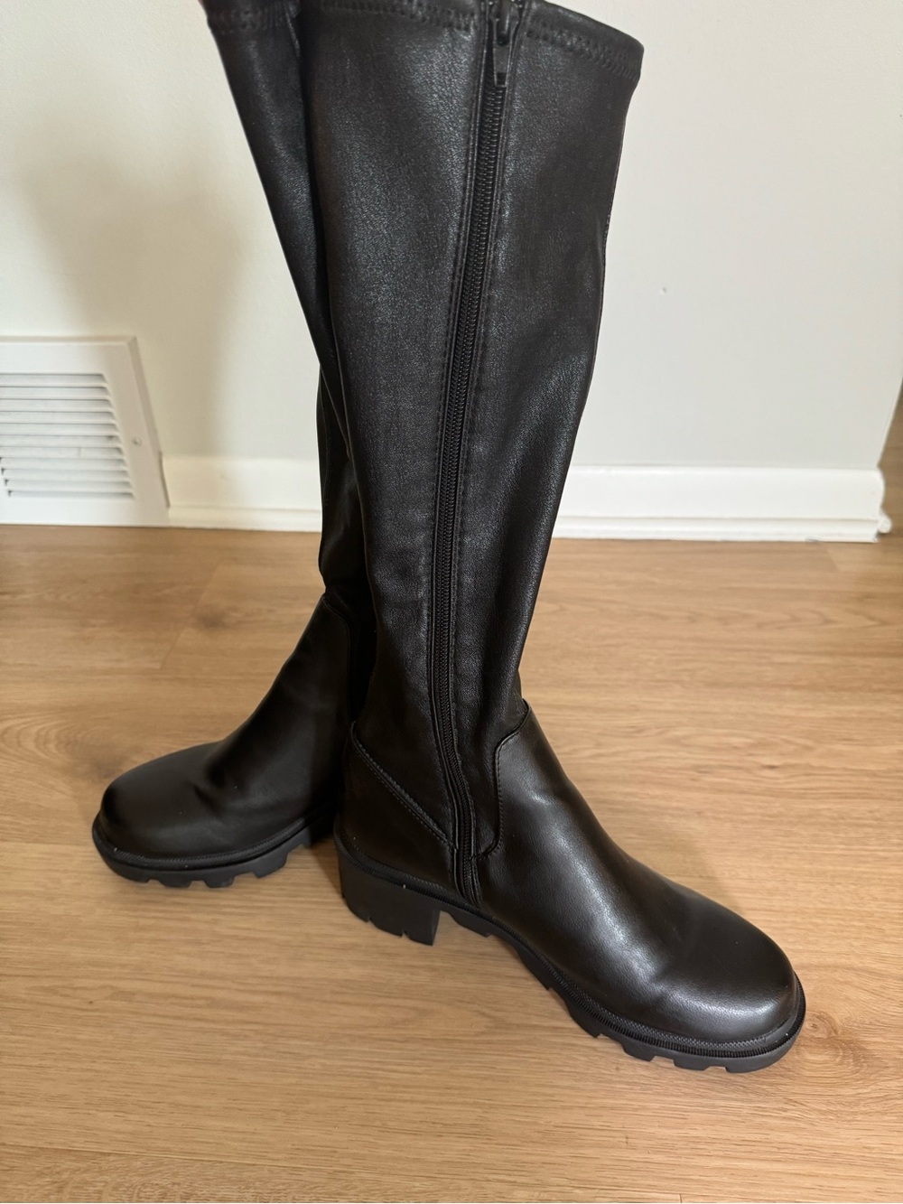 Steve Madden Black Tall Boots - Picture 2 of 6